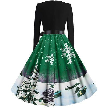 Christmas Santa Claus A-Line Dress