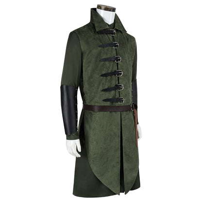 Medieval Ranger Vest Set with Waist Belt Arm Bracer