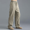 Classic Medieval Straight Leg Cotton Linen Trouser - Retrorobe