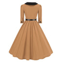 Peter Pan Collar Grace Midi Dress