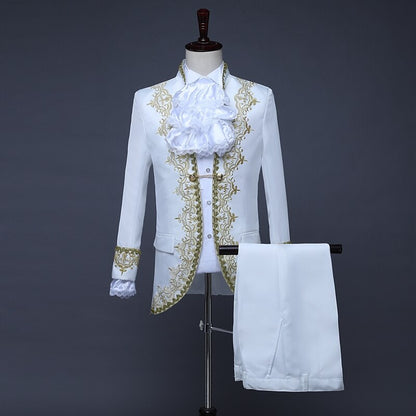 Rococo Style Medieval Coat & Pants Set for Aristocrat Looks