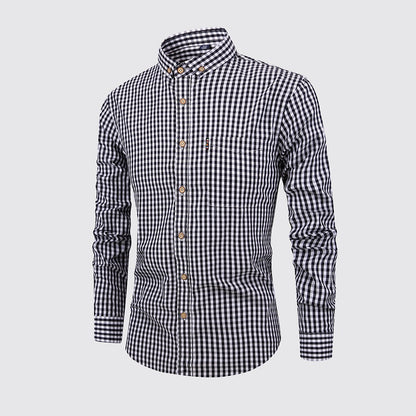 Men's Oktoberfest Gingham Long Sleeve Shirt