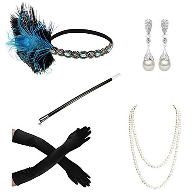 5Pcs Art Deco Accessories Set