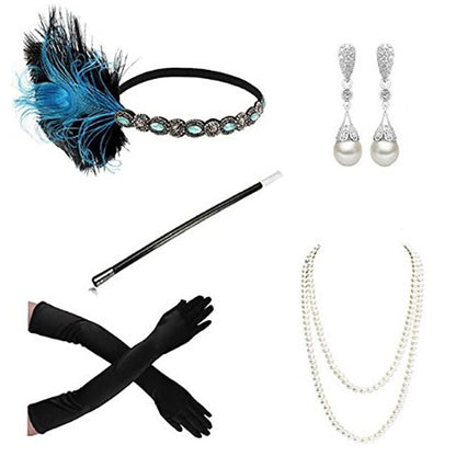 5Pcs Art Deco Accessories Set