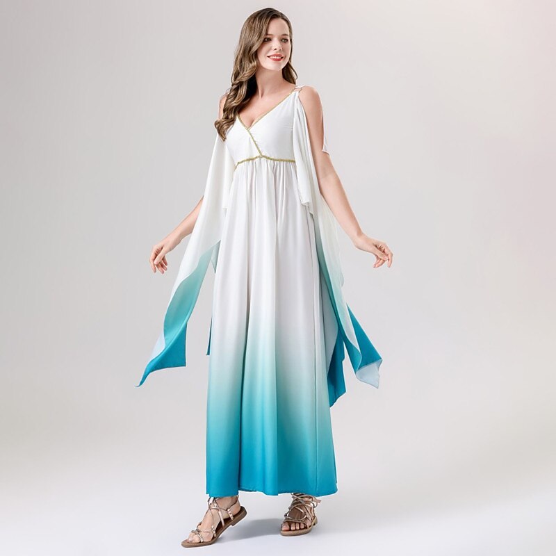Greek Goddess Costume Ombre Dress