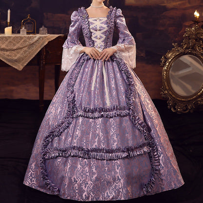 Rococo Brocade Style Ball Dress