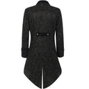 Men's Steampunk Black Brocade Tailcoat - Retrorobe