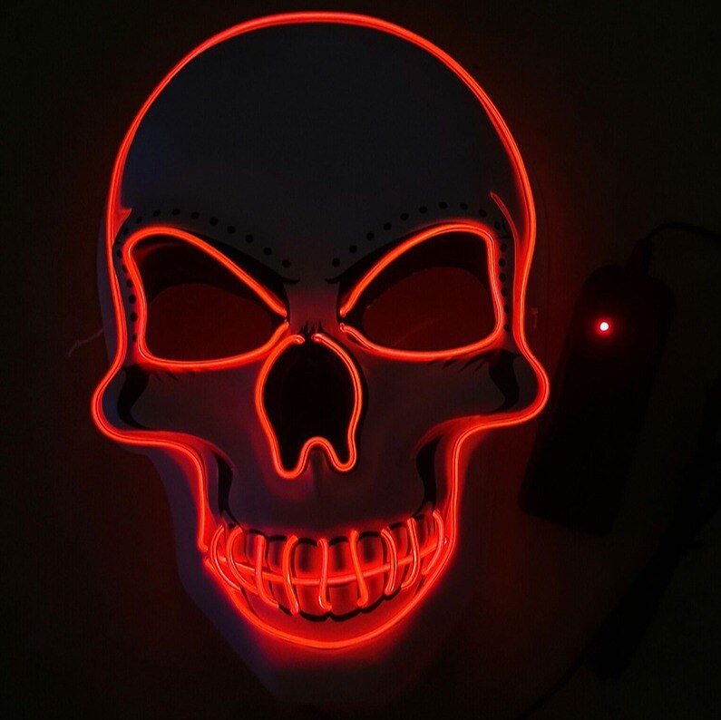 Skull Skeleton LED Mask