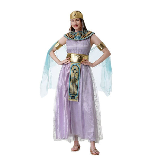 Egyptian Queen Cleopatra Dress with Collar & Belt