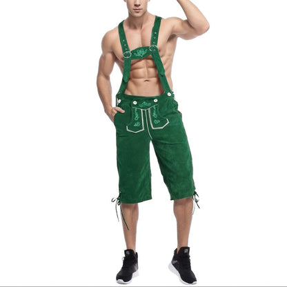 Oktoberfest Lederhosen Set with Shirt, Hat, and Socks