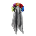 Women's Gothic Floral Veil Halloween Headband
