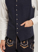 Men’s Oktoberfest Trachten Vest with Embroidery