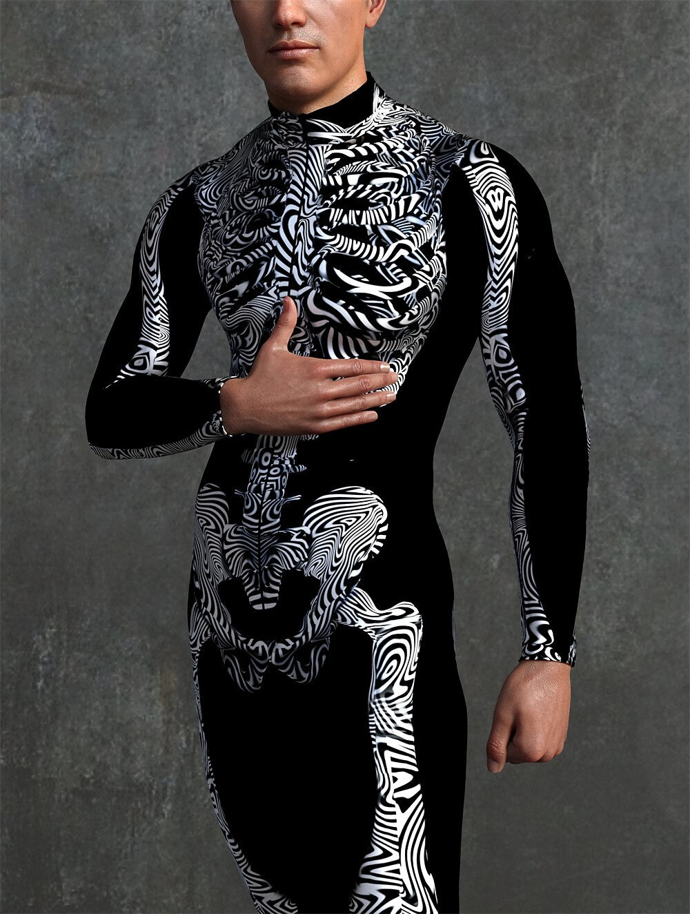 Men's Skeleton Skull Bodysuits