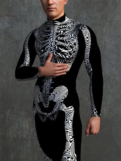 Men's Skeleton Skull Bodysuits