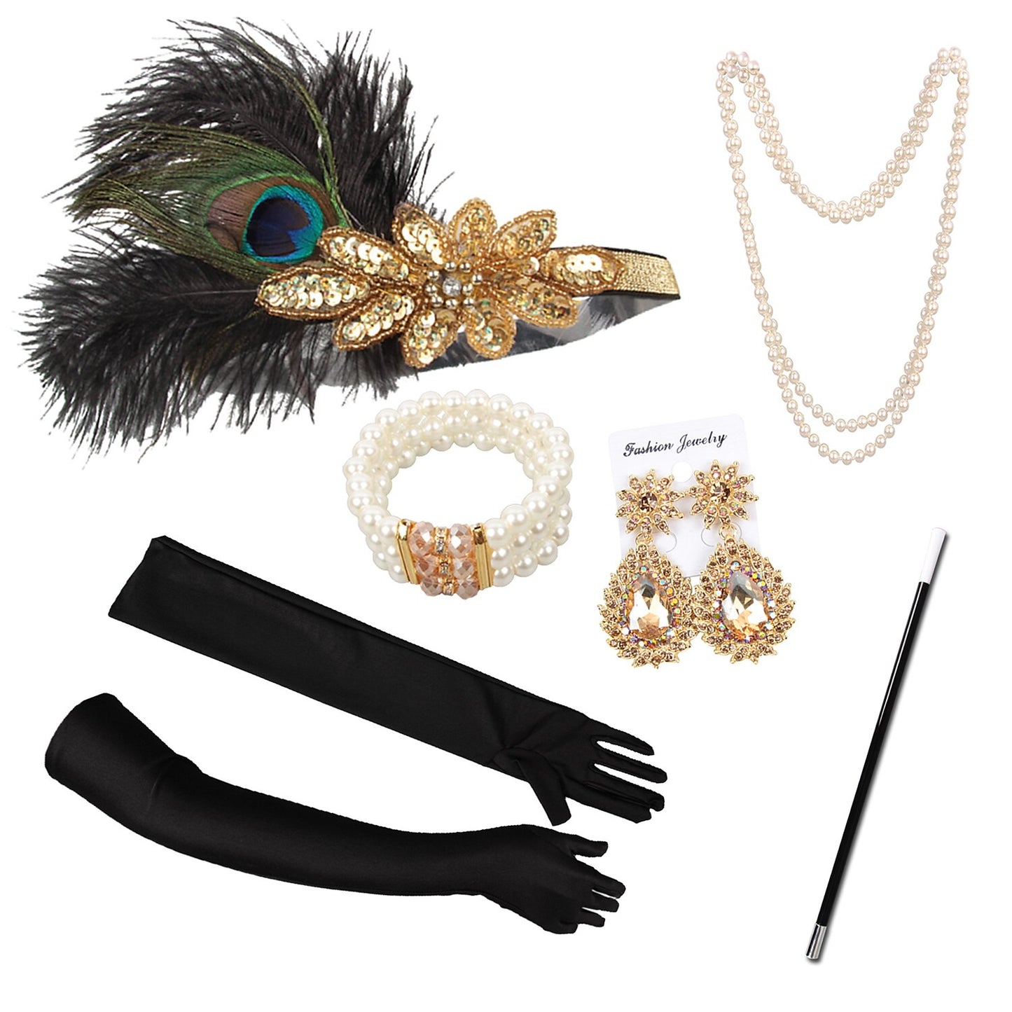 6PCS Roaring 20s Accessory Set