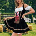 Oktoberfest Beer Costume Dress Dirndl Apron Set - Retrorobe