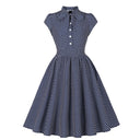 Dot Bow Charm Midi Dress