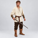 Pirat & Wikinger Stil Outfit Set: Hemd, Hose, Taillengürtel  