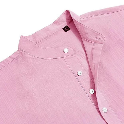 Men's Oktoberfest Solid Band Collar Shirt