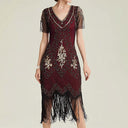 Art Deco Flapper Dress with Accessories Set