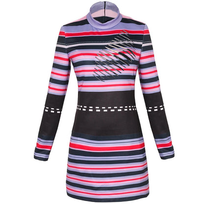Women's Astrid Striped Distressed Sweater Dress