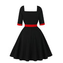 Contrast Button Dream Midi Dress