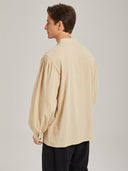 Men's Medieval Lace-Up Tunic Shirt for Renaissance Faire