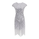 Art Deco Sequin Tassel Flapper Cocktail Dress