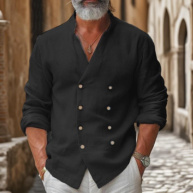 Classic Pirate Style Cotton Shirt - Retrorobe