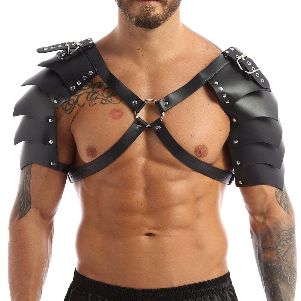 Gothic Medieval Split Style Shoulder Armor for Men