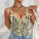 Retro Style Boned Hem Corset V-Neck Body Shape Vest - Retrorobe