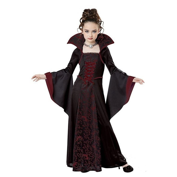 Halloween Retro Vintage Girls' Dress Costume