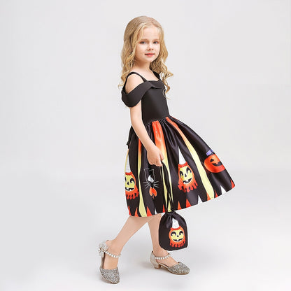 Kids' Witch Halloween Dress Costume