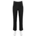 Men's White Victorian Ruffle Shirt & Black Pants Costume Set