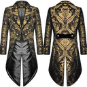 Men's Black & Gold Steampunk Tailcoat Costume Set