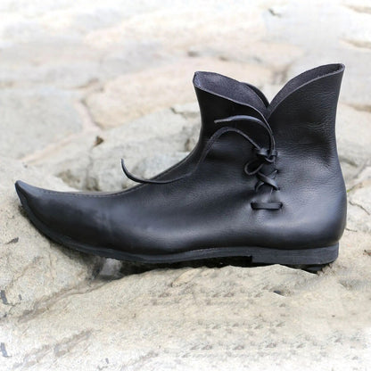 Side Laced Ankle Boots