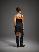 Women's Gothic Bat Sleeve 2-Piece Halloween Costume Set