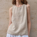 Women Classic Linen Tank Top - Retrorobe