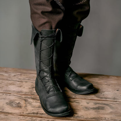 Medieval Laced High Boots