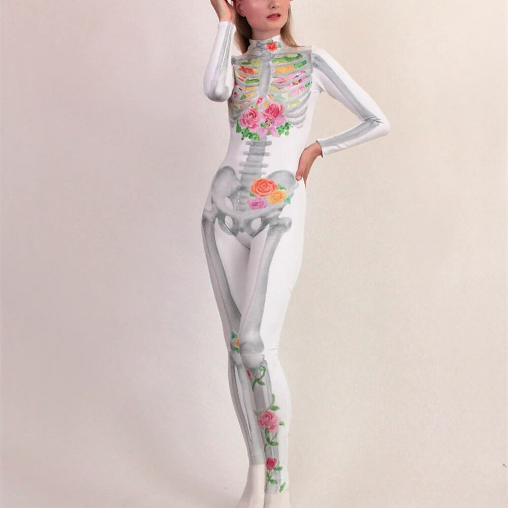 Skull Skeleton Sugar Skull Bodysuit