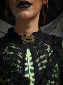 Women's Gothic Lace High-Low Tailcoat Halloween Dress