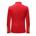 Set da costume da Schiaccianoci da uomo rosso con volant sul davanti, 4 pezzi