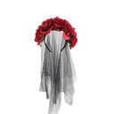 Women's Gothic Floral Veil Halloween Headband