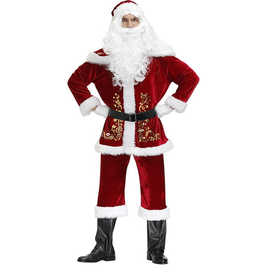 Men's Red Santa Claus Costume