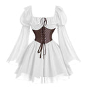 Vestido corto estilo corsé de hada medieval