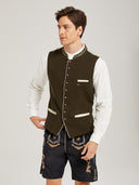 Men’s Oktoberfest Trachten Waistcoat with Embroidery