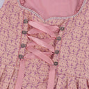 Oktoberfest Pink Dirndl Dress with Embroidered Apron and Blouse - Retrorobe