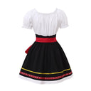 Bavarian Oktoberfest Short Red Dirndl Costume - Retrorobe