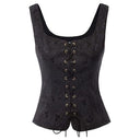 Pirate Renaissance Lace up Corset Vest Bodice - Retrorobe