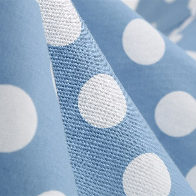 Women's 1950s Polka Dot Halter Neck Swing Dress